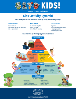Kids` Activity Pyramid