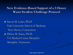 1328 New Evidence-Based Support of a 3-Ounce Water