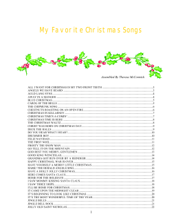 My Favorite Christmas Songs - florida