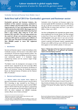 Labour standards in global supply chains A programme of action for