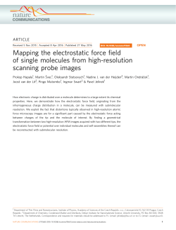Mapping the electrostatic force field of single molecules from high