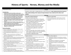 HIS SPORTS Heroes, Money and the Media