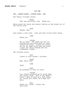 Modern Family - Imagery - Shaun Graham Script