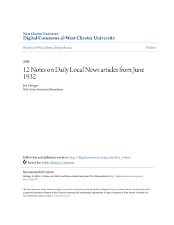 12 Notes on Daily Local News articles from June 1932