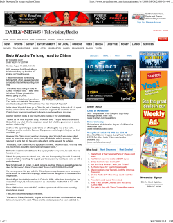 NYDailyNews_ Bob Woodruff`s long road to China