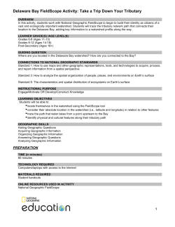 take trip down tributary act1 Del Bay