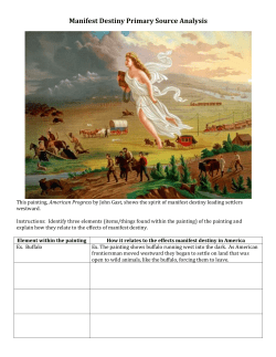 Manifest Destiny Primary Source Analysis