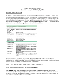 Chapter 16 Worksheet 3 (ws16.3) Quantitative Analysis of