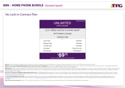 NBN Broadband with Home Phone Brochure