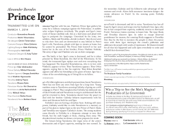 Prince Igor - Metropolitan Opera