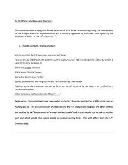 To All Officers and Economic Operators This