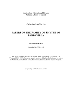 papers of the family of smythe of barbavilla