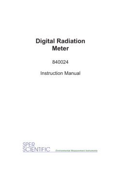 Digital Radiation Meter
