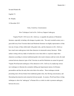 How Techniques Used in Mrs. Dalloway Support