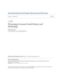 Drowning in Ancient Greek History and Mythology