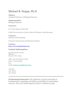 Michael B. Hoppa, Ph.D. - Geisel School of Medicine