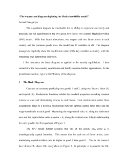 The 4-quadrant Diagram Depicting the Heckscher