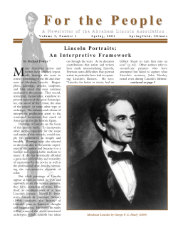 For the People - Abraham Lincoln Association
