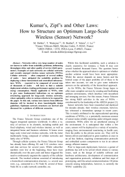 Kumar`s, Zipf`s and Other Laws: How to Structure an Optimum Large