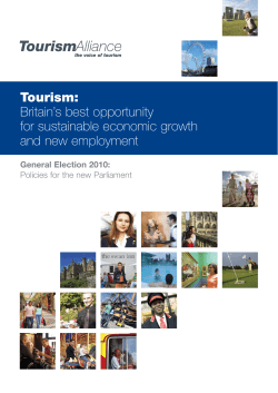 Tourism: Britain`s best opportunity for sustainable economic growth