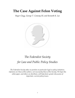 The Case Against Felon Voting