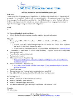 Breaking the Muslim Monolith: Exploring Stereotypes Overview