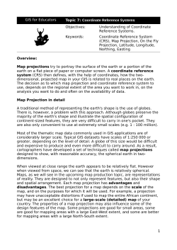 GIS for Educators Topic 7