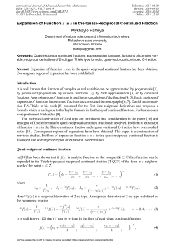 Expansion of Function z ln z in the Quasi