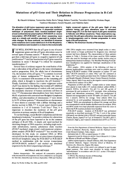 Mutations of p53 Gene and Their Relation to