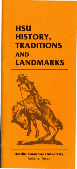 HSU HISTORY, TRADITIONS - Hardin