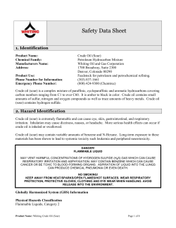 Crude Oil (Sour) - Whiting Petroleum Corporation
