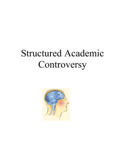 Structured Academic Controversy