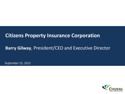 Florida Insurance Conference on Financial Reporting Citizens