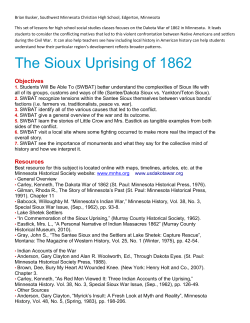 The Sioux Uprising of 1862