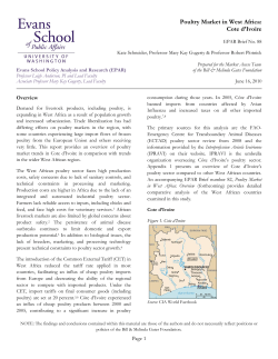Poultry Market in West Africa: Cote d`Ivoire