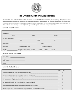 The Official Girlfriend Application