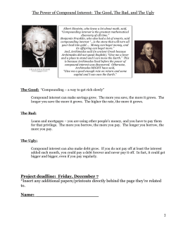 The Power of Compound Interest: The Good, The Bad, and The Ugly