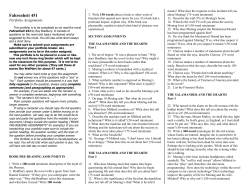 Fahrenheit 451 Portfolio Assignments