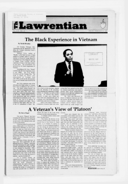 The Black Experience in Vietnam A Veteran`s View of `Platoon`