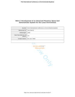 NDX-2: Development of an Advanced Planetary Space Suit