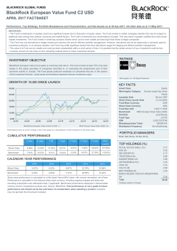 Factsheet BGF European Value Fund Class C2 USD
