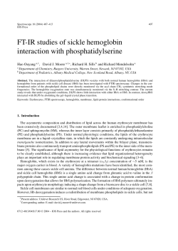 FT-IR studies of sickle hemoglobin interaction with