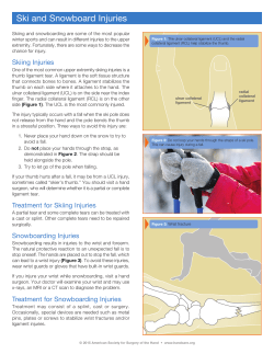 Ski and Snowboard Injuries - American Society for Surgery of the