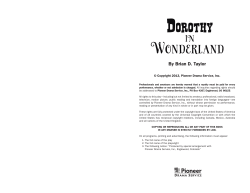 Dorothy in Wonderland