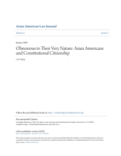 Asian Americans and Constitutional Citizenship