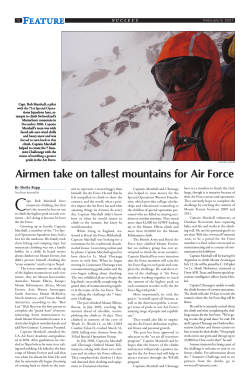 Airmen take on tallest mountains for Air Force