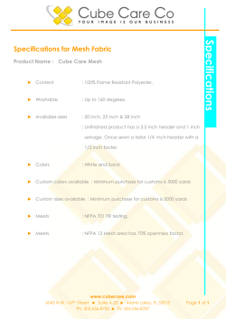 Mesh Fabric Specifications