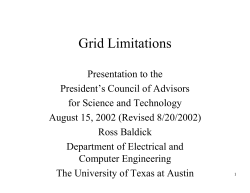 Grid Limitations - UT ECE - The University of Texas at Austin