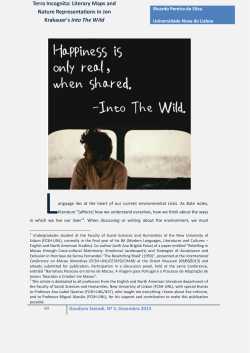 terra incognita: literary maps and nature representations in jon