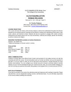 CLCV2104A - Carleton University